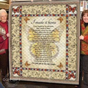 I Made It Home Butterfly 02  3D Quilt Blanket  Quilt